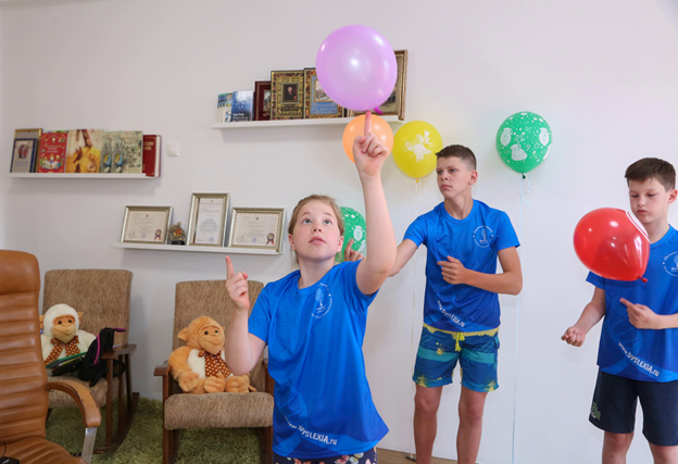 Упражнение с воздушными шариками для увеличения скорости чтения